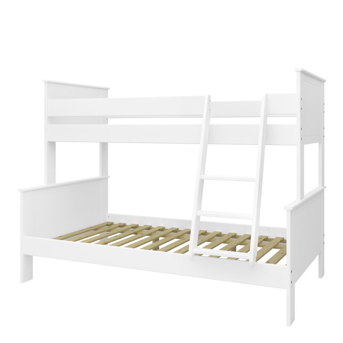 Alba Single Over Double Bunk Bed - White