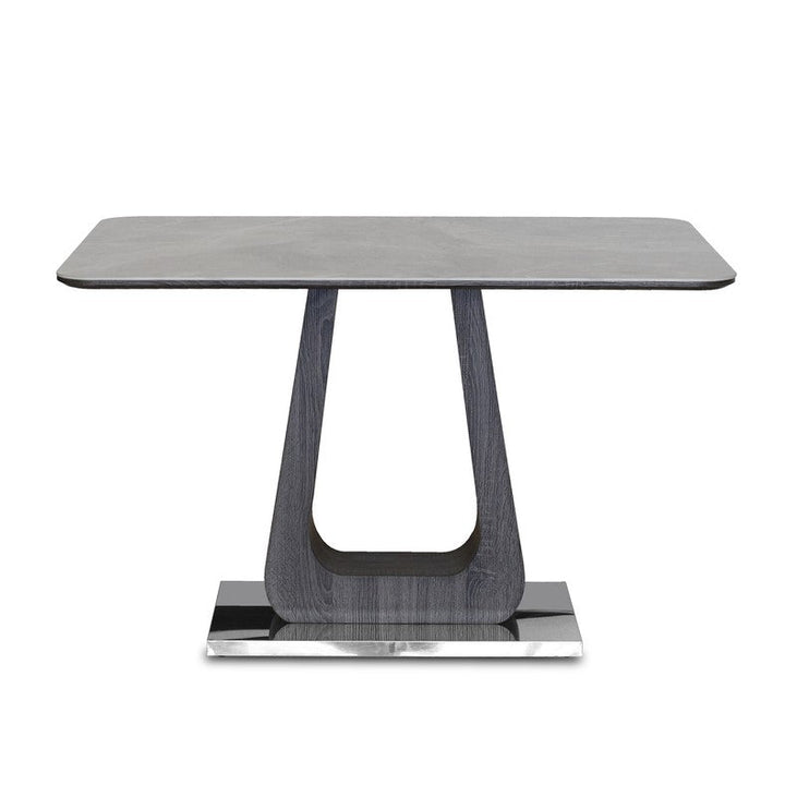 Zeus Grey Ceramic Dining Table - 120cm - The Furniture Mega Store 