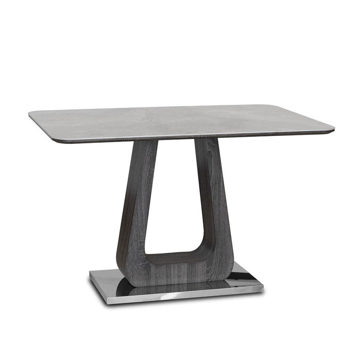 Zeus Grey Ceramic Dining Table - 120cm - The Furniture Mega Store 