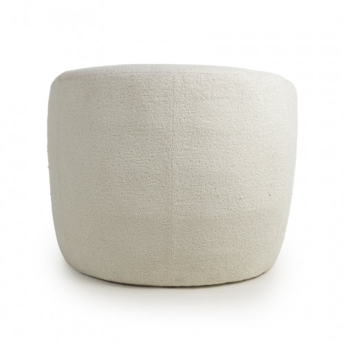 Vanilla White Boucle Accent Tub Chair - The Furniture Mega Store 