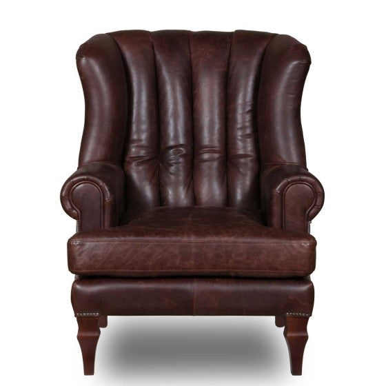 Scholar Sofa & Armchair Collection - Bespoke Vintage leather & Harris Tweed Options - The Furniture Mega Store 