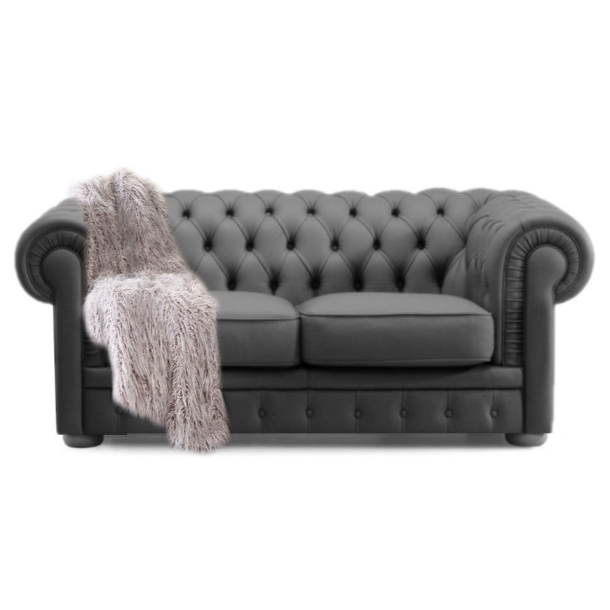 Victoria Italian Leather Chesterfield Sofa Collection - Choice Of Leathers - The Furniture Mega Store 