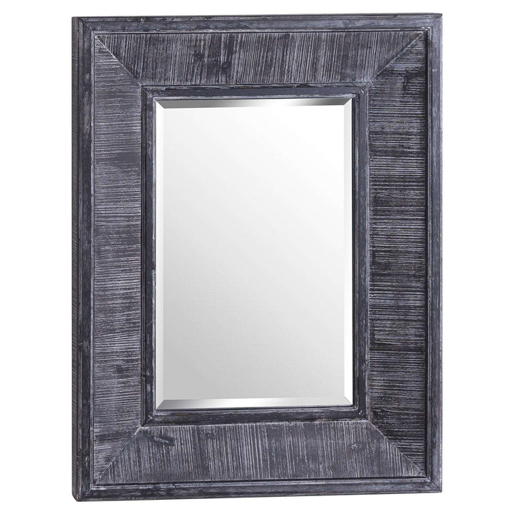 Arthur Grey Large Wooden Wall Mirror - The Furniture Mega Store 