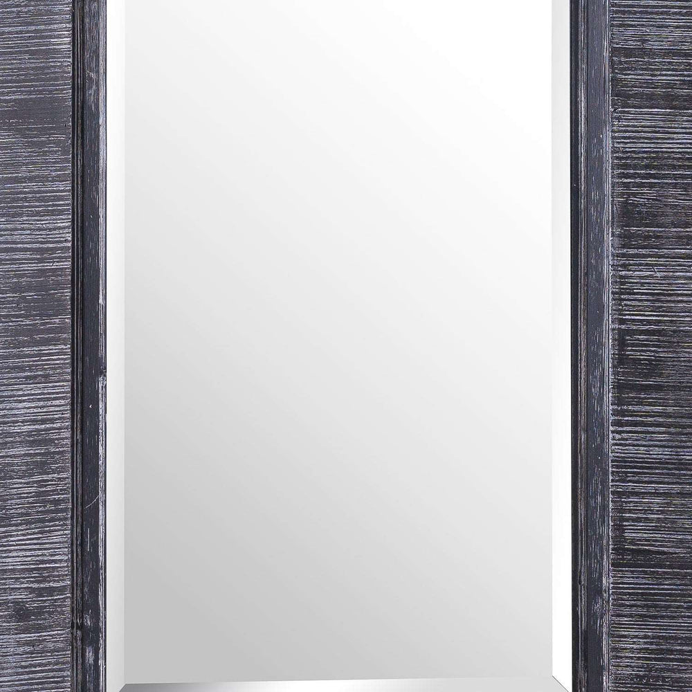 Arthur Grey Large Wooden Wall Mirror - The Furniture Mega Store 