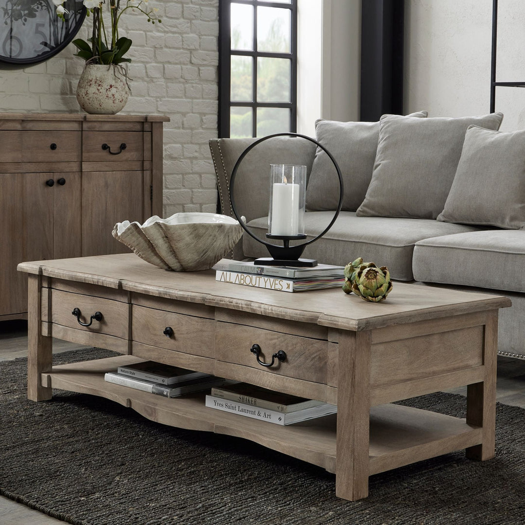 Grove Collection 2 Drawer Coffee Table - The Furniture Mega Store 