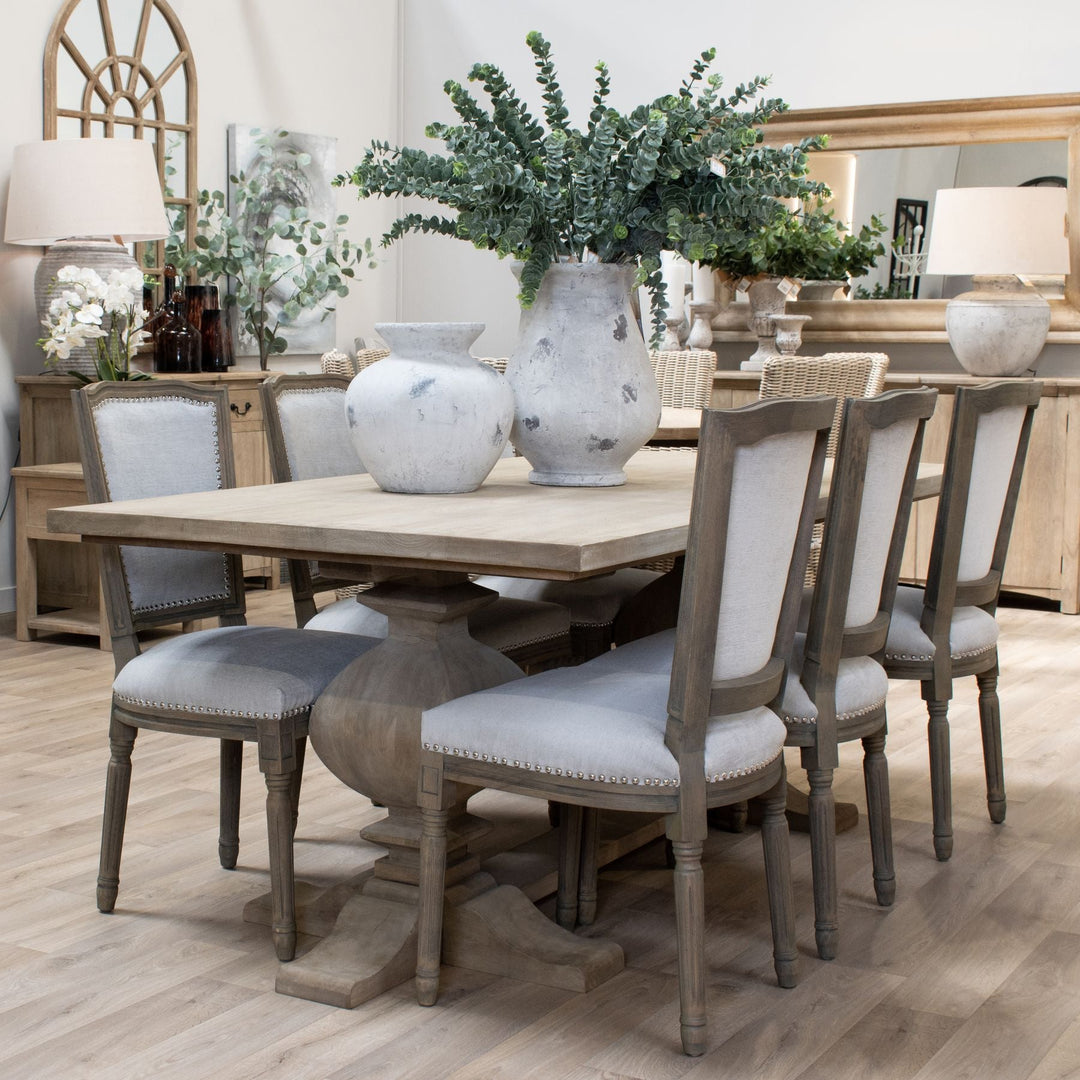 Grove Large 200cm Rectangle Pedestal Dining Table - EST Back In Stock 30-8-2024 - The Furniture Mega Store 