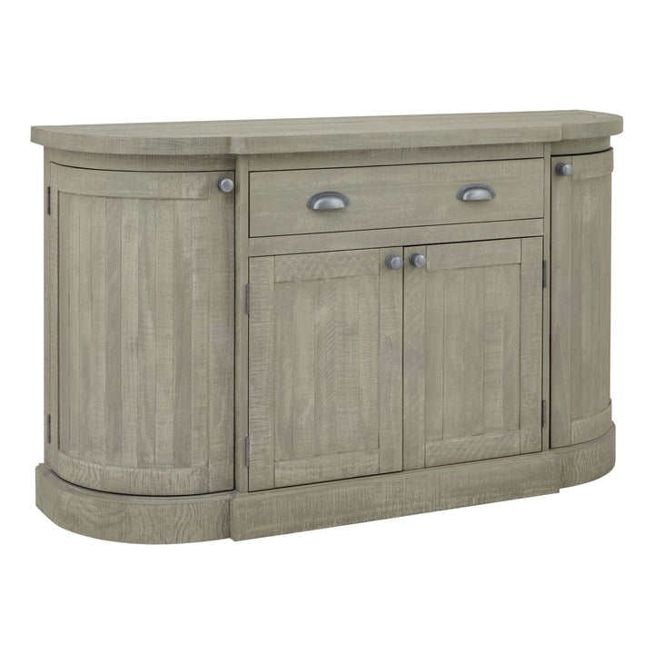 Saltaire Collection 4 Door 1 Drawer Curved Sideboard - The Furniture Mega Store 