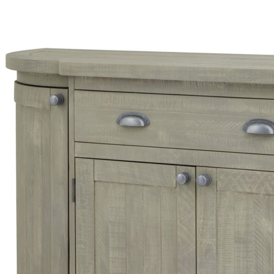 Saltaire Collection 4 Door 1 Drawer Curved Sideboard - The Furniture Mega Store 