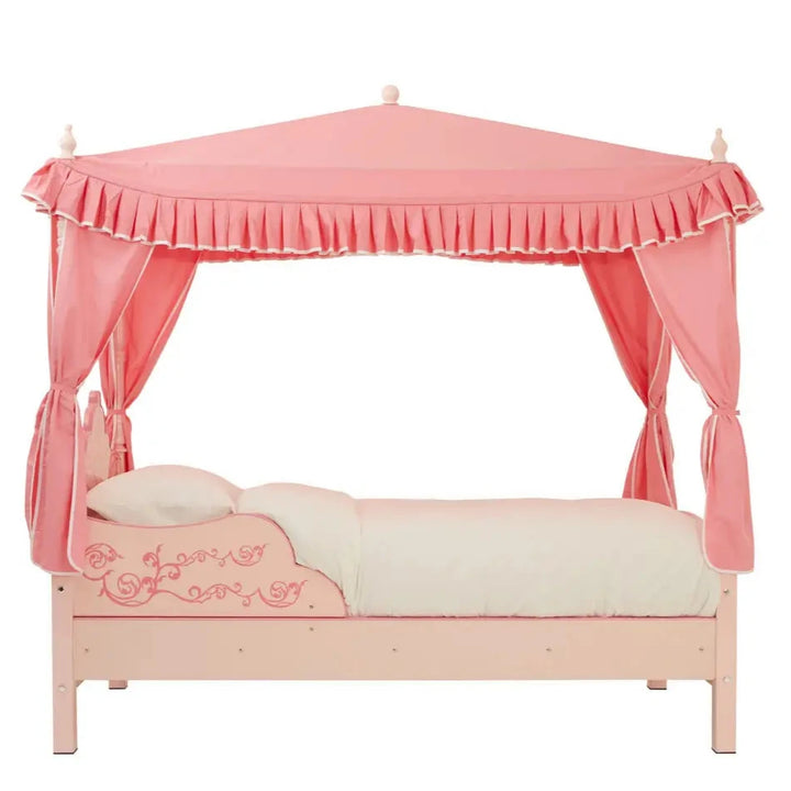 Kids Pink Four Poster Princess Palace Bed