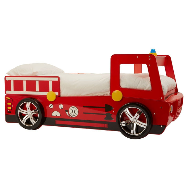 Kids Red Fire Engine Bed - The Furniture Mega Store 