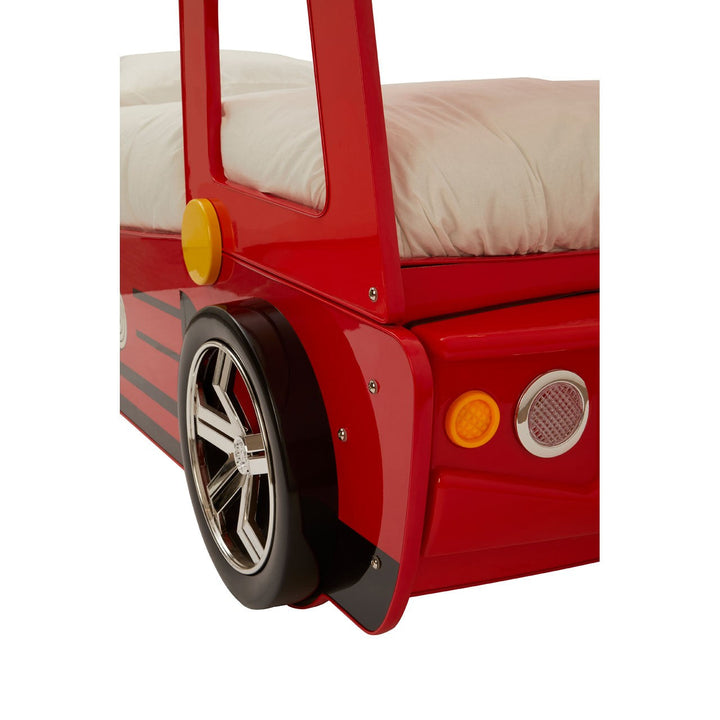 Kids Red Fire Engine Bed - The Furniture Mega Store 