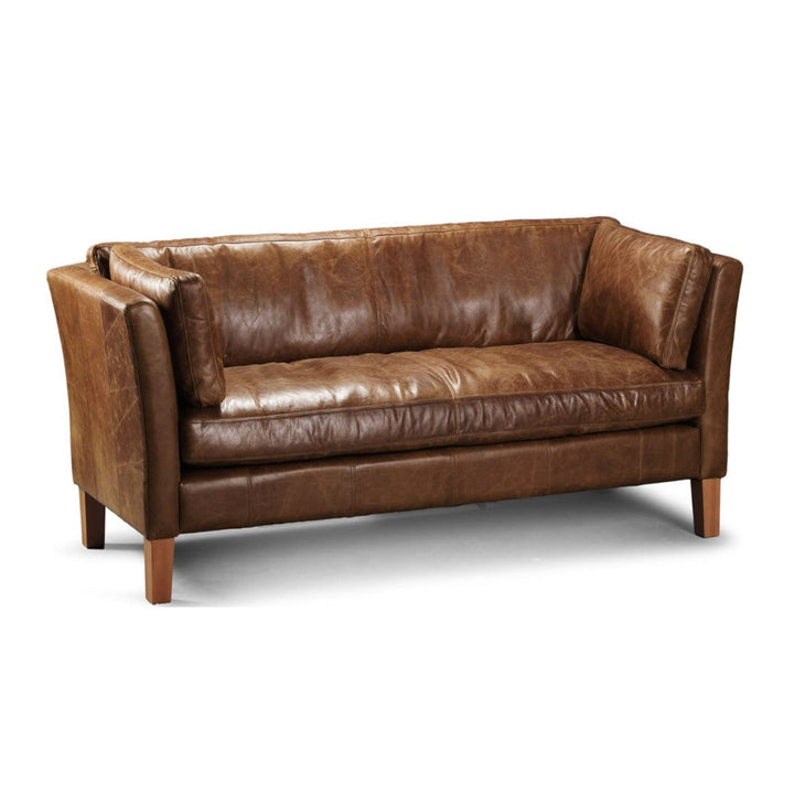 Groucho Vintage Leather Sofa & Chair Collection - The Furniture Mega Store 