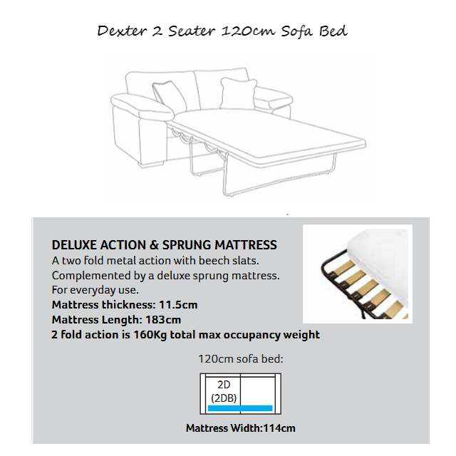 Dexter Sofa Bed Collection - Various Options - The Furniture Mega Store 