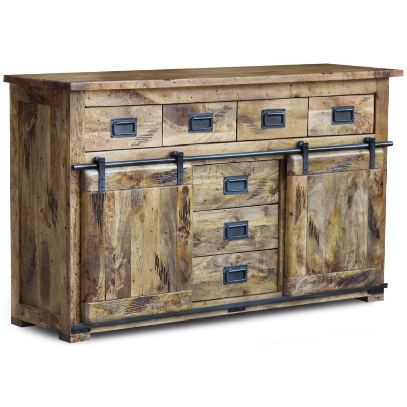 Germain Iron Works Mango Wood Sideboard - The Furniture Mega Store 