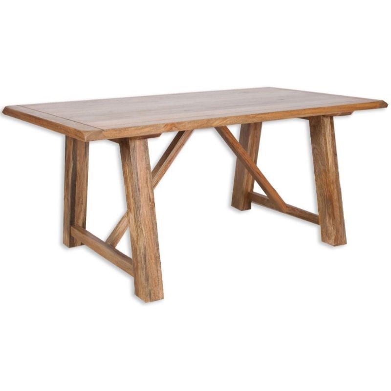 Bombay Mango Wood Large Dining Table - The Furniture Mega Store 