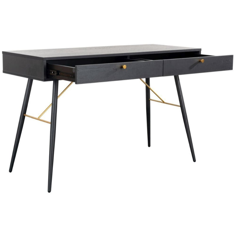 Vida Living Barcelona Black Console Desk - The Furniture Mega Store 