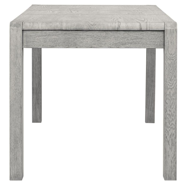 Flora Grey Washed Oak Dining Table, 135cm-175cm Rectangular Compact Extending Top, Seats 4 to 6 Diners - The Furniture Mega Store 