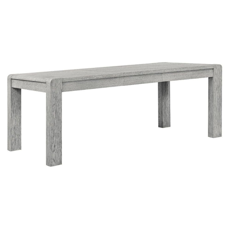 Flora Grey Washed Oak Dining Table, 160cm-210cm Rectangular Extending Top, Seats 4 to 6 Diners - The Furniture Mega Store 