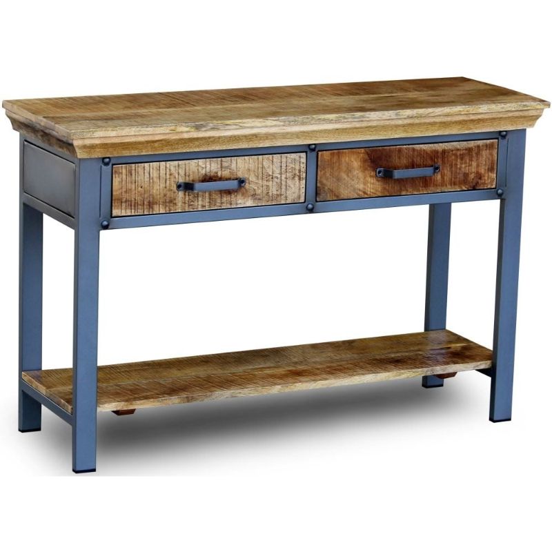 Metro Mango Wood Console Table - The Furniture Mega Store 