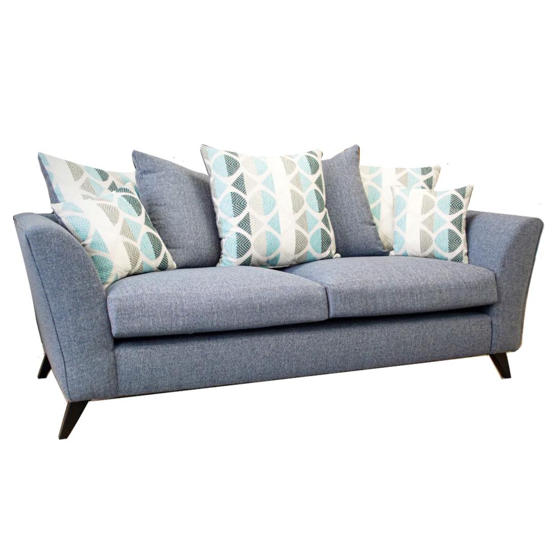 Keswick Fabric Sofa Collection - Choice Of Pillow Or Standard Back - The Furniture Mega Store 