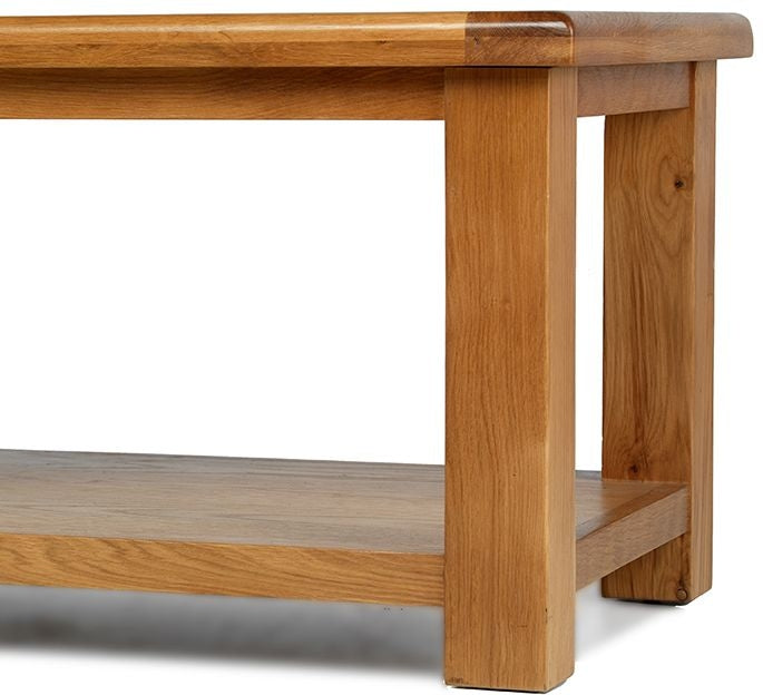 Earlswood Solid Oak Coffee Table - The Furniture Mega Store 