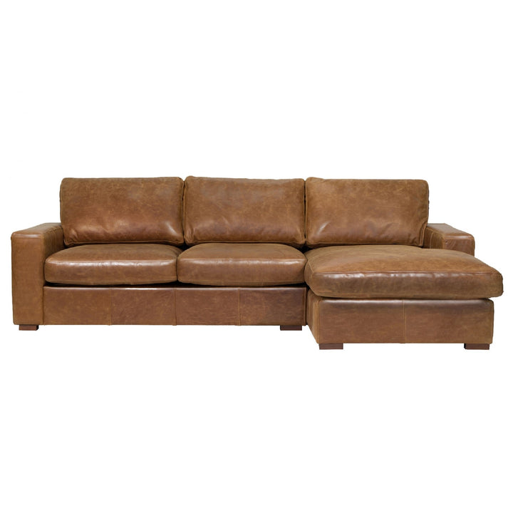 Sloan Vintage Leather Sofa & Chair Collection - Choice Of Leathers & Feet - The Furniture Mega Store 