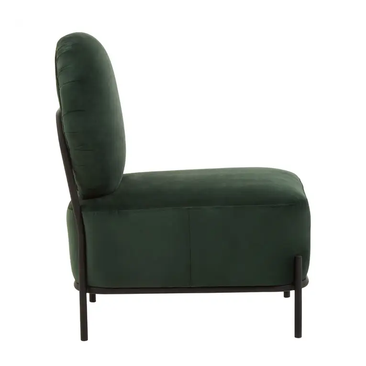 Hayek Green Velvet Armchair - The Furniture Mega Store 