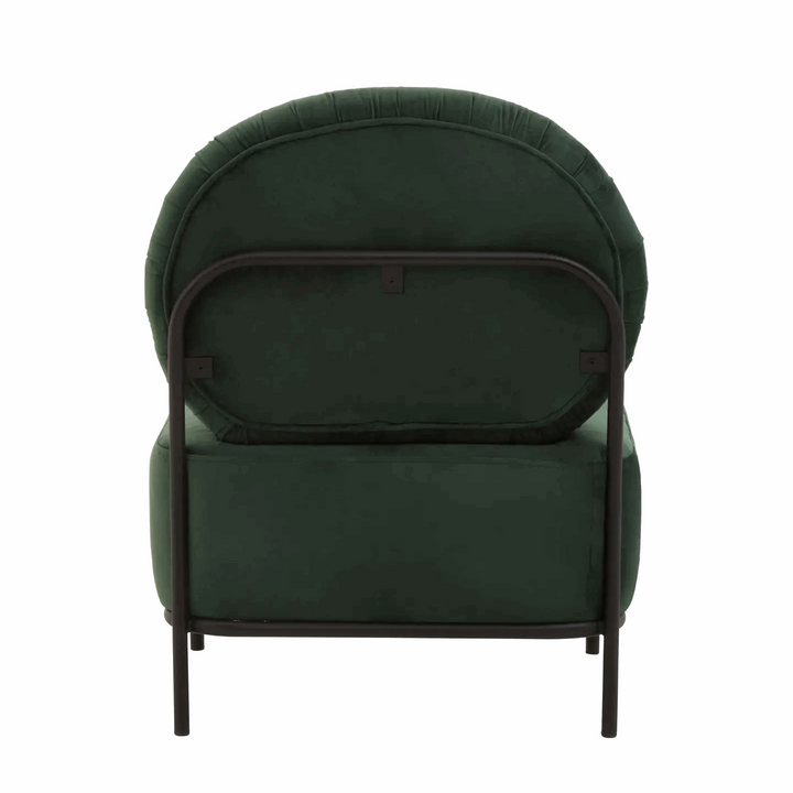 Hayek Green Velvet Armchair - The Furniture Mega Store 