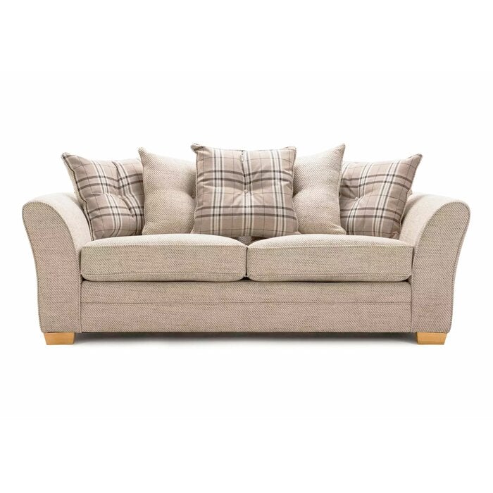 Charlotte Sofa Bed - Choice Of Scatter or Standard Back - Choice Of Fabrics - The Furniture Mega Store 