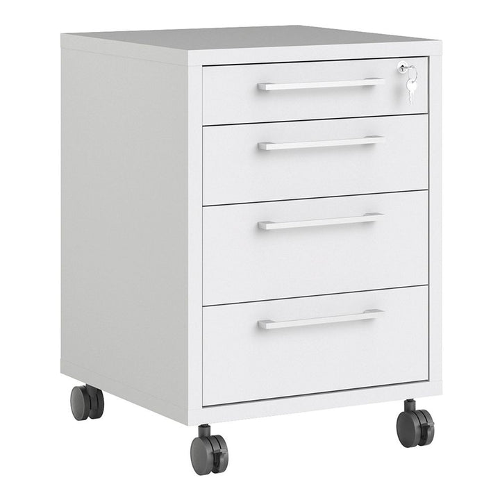 Mobile File Cabinet White