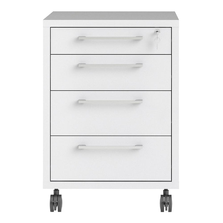 Mobile File Cabinet White