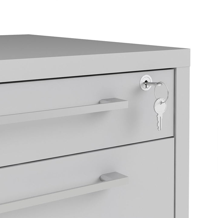 Mobile File Cabinet White