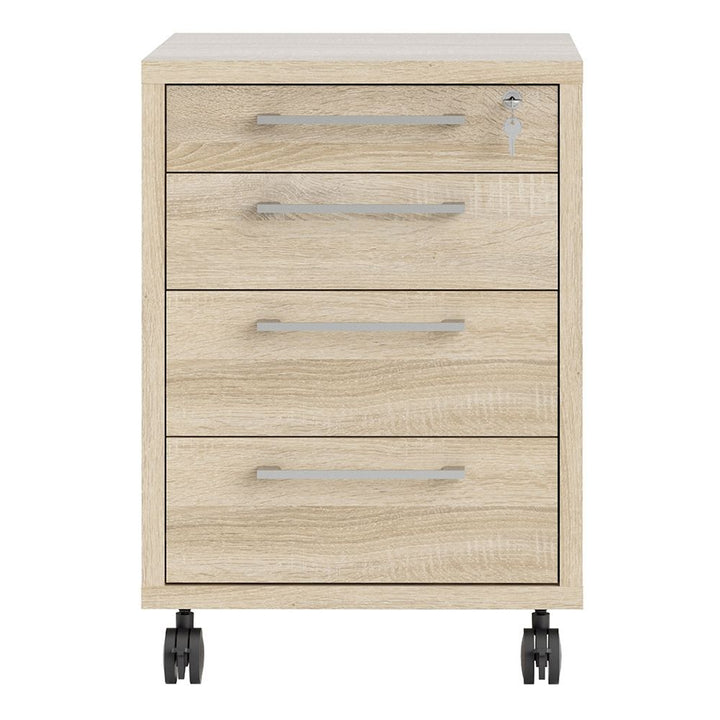 Mobile File Cabinet Oak