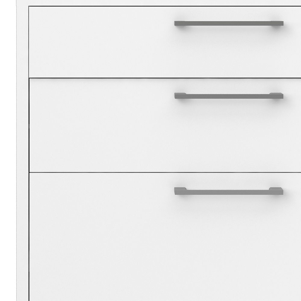 White Bookcase 2 Shelf With 2 Drawers & 2 File Drawers