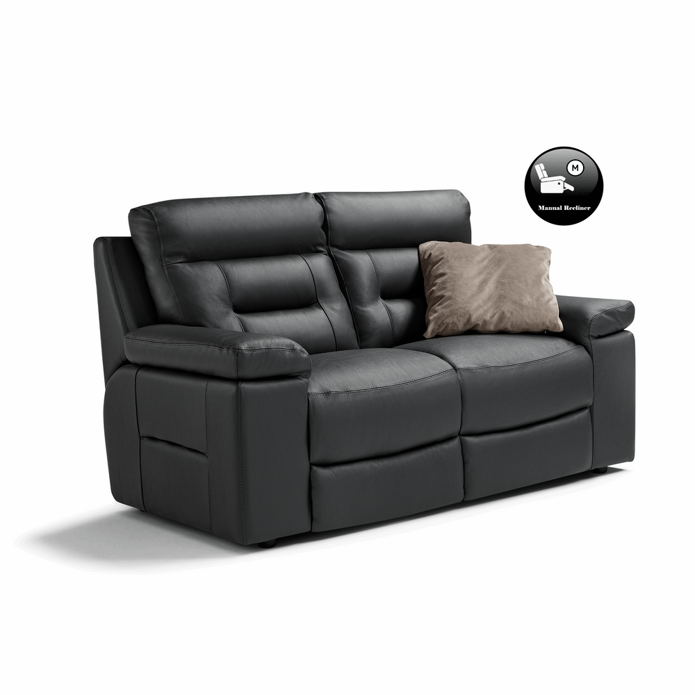 Amalfi Full Grain Italian Leather Recliner Sofa Collection - Choice Of Power Or Manual Recline - The Furniture Mega Store 