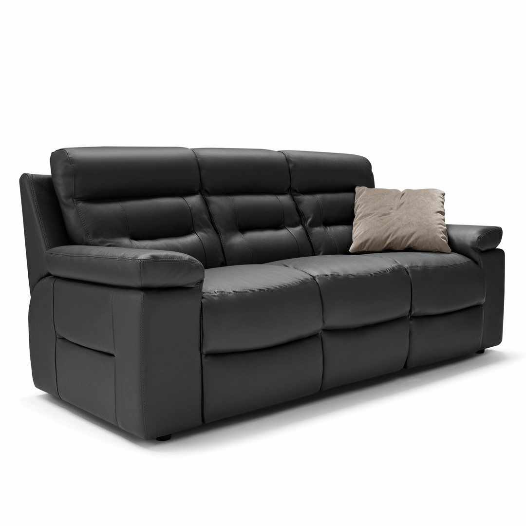 Amalfi Full Grain Italian Leather Sofa & Armchair Collection - Choice Of Colours - The Furniture Mega Store 