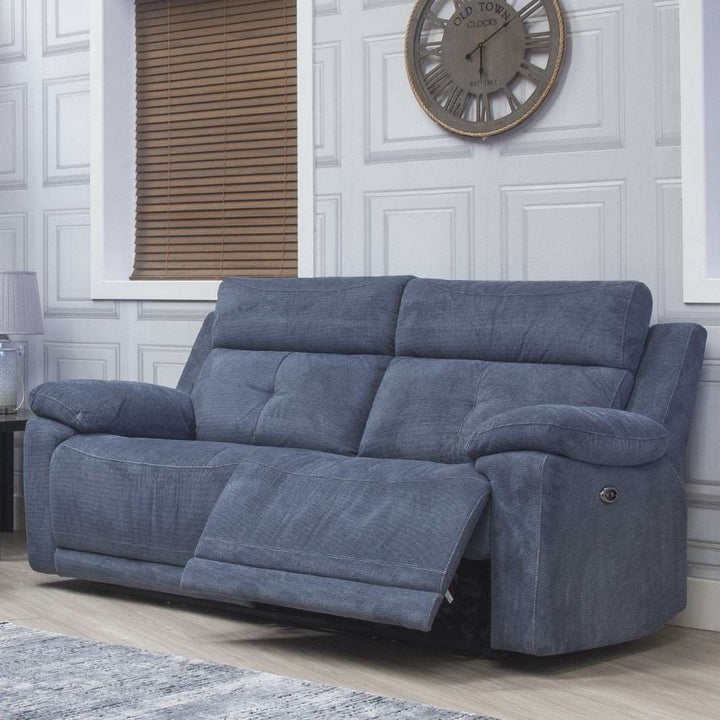 Baxley Power Recliner Sofa With Intergrated Usb Charging Ports - Choice Of Fabrics - The Furniture Mega Store 