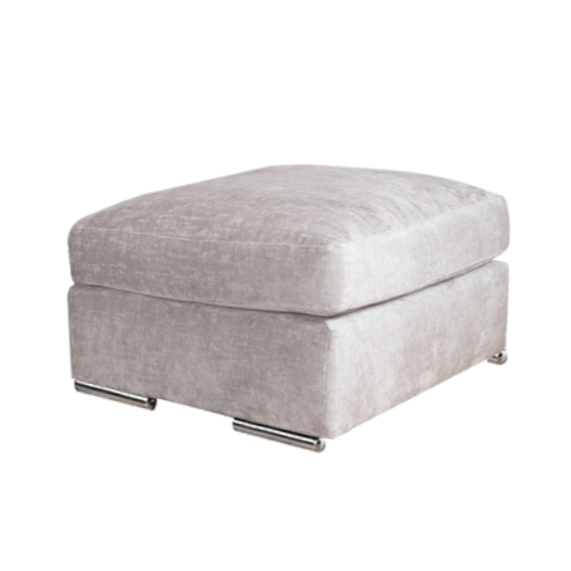 Phoenix Fabric Footstool - Choice Of Fabrics & Feet - The Furniture Mega Store 