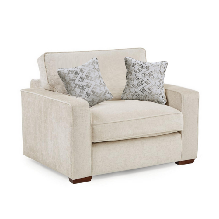 Chicago Fabric Armchair & Love Chair Collection - The Furniture Mega Store 