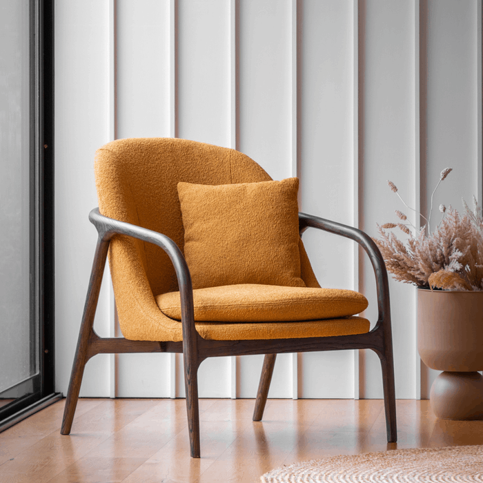 Alegra Accent Armchair - Ochre - The Furniture Mega Store 