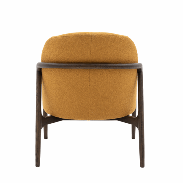 Alegra Accent Armchair - Ochre - The Furniture Mega Store 