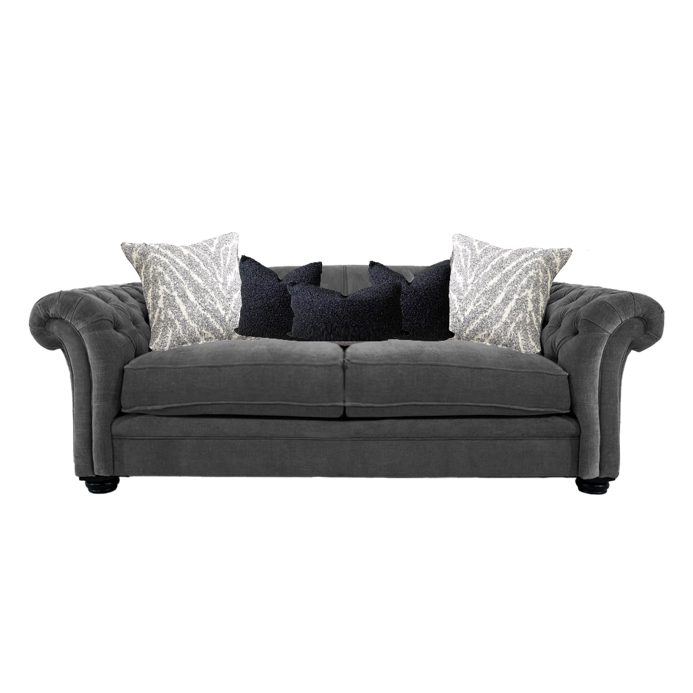 Windsor Fabric Sofa & Chair Collection - Choice Of Sizes & Colours - The Furniture Mega Store 