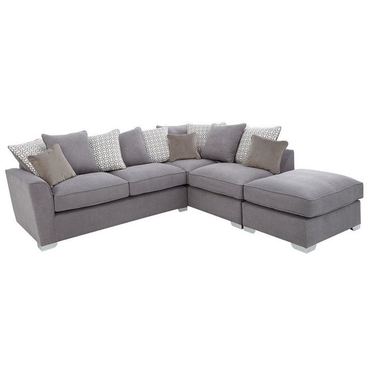 Atlantis Fabric Corner Sofa - Choice Of Sizes, Fabrics & Feet - The Furniture Mega Store 