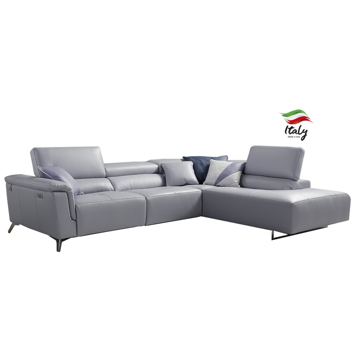 Birdy Italian Leather Power Recliner Corner Sofa - Various Options