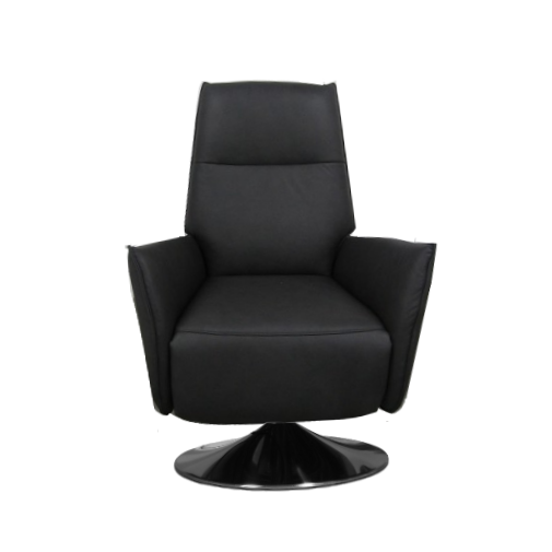 Scott Leather Manual Recliner Swivel Chair - Choice Of Sizes - The Furniture Mega Store 