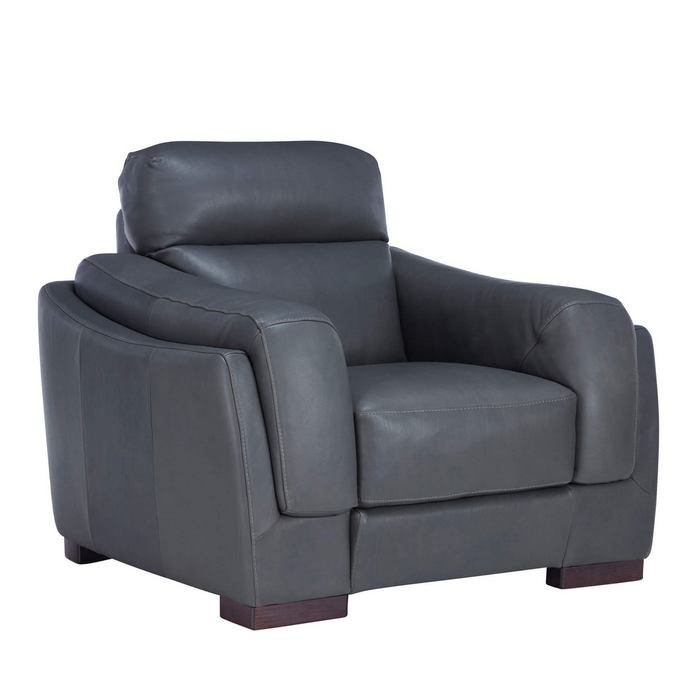 Brindisi Italian Leather Armchair - Choice Of Leathers & Feet - The Furniture Mega Store 