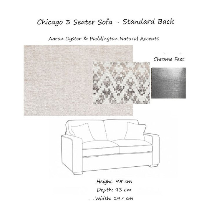 Chicago Fabric Sofa Collection - Pillow Or Classic Back - The Furniture Mega Store 