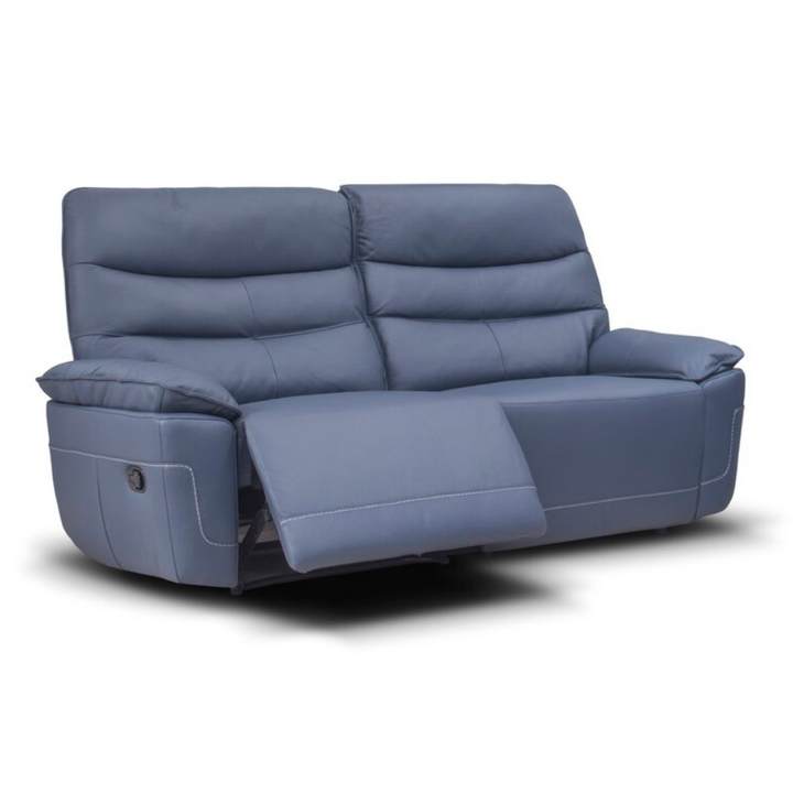 Grayson Leather Recliner Collection - Choice Of Colours & Power or Manual Recline - The Furniture Mega Store 