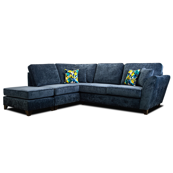 Canterbury Fabric Corner Chaise End Sofa - Choice Of Fabrics - The Furniture Mega Store 