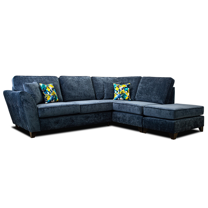 Canterbury Fabric Corner Chaise End Sofa - Choice Of Fabrics - The Furniture Mega Store 